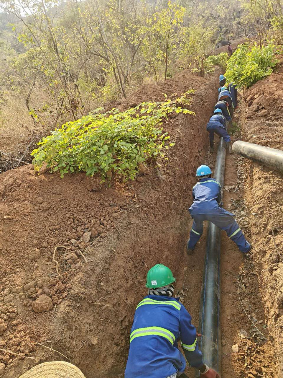 Bulk Water Pipeline · Hillside Trench